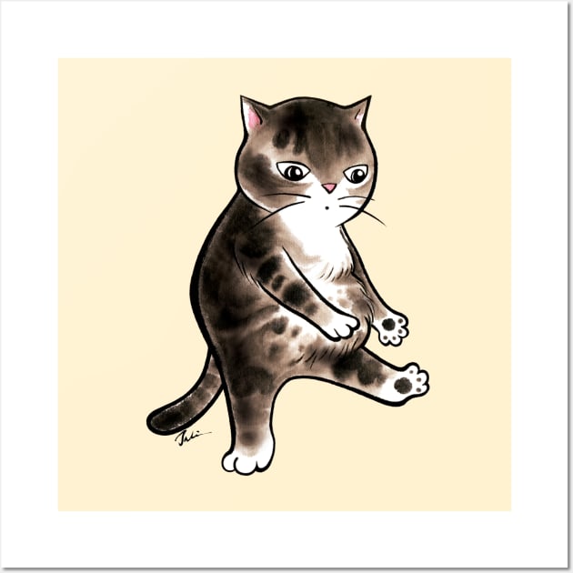 Fat cat aerobic dance Wall Art by juliewu